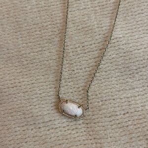 Elegant Opal Necklace in Gold Setting